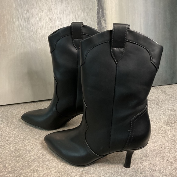 DV by Dolce Vita Penrose Black Western Kitten Heel Boots - Size 5 (NWOB) - Picture 5 of 13